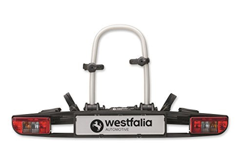 Westfalia Portabicicletas Bikelander Classic para enganches; portabicicletas para 2 bicicletas; apto para bicicletas eléctricas; plegable :  Coche y moto