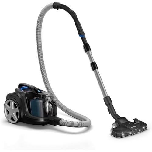 Philips PowerPro Expert Serie 7000   Aspiradora sin Bolsa   Boquilla LED TriActive    Filtro antialergias   900 Vatios   Negro Brillante   FC9747/09 :  Hogar y cocina