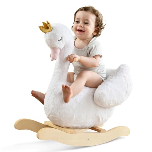 Labebe Juguete niños, Mecedora, muñeco de Peluche para Animales de Peluche, Rueda de Pizca 2 en 1 para niños de 6 a 36 Meses, Juguete para mecedor de niños/Mecedora de Madera/Mecedora… :  Juguetes y juegos