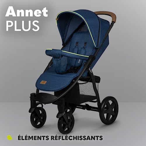 LIONELO Annet Silla de Pase Para niños hasta 22 kg 0 48M ajuste del respaldo hasta posición horizontal Capucha XXL Plegable fácil con ventana Mosquitera :  Bebé