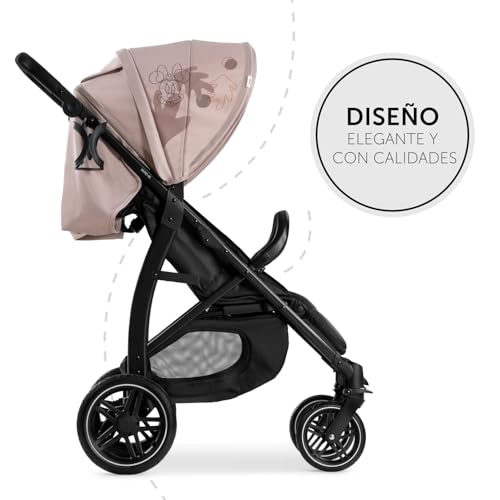 hauck Silla de Paseo Ligera hasta 22 Kilos Rapid 4D   Carrito Bebe Paseo desde el Nacimiento, Reclinable, Neumáticos de Goma, Portavasos, UPF 50 , Compacto, Cesta XL hasta 3 kg   Minnie Mouse Rosé :  Bebé