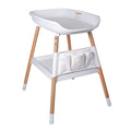 beberoad Cambiador de Pañales,en Madera Natural, Colchoneta del Cambiador en blanco, Altura Regulable, 90x75x65cm, Blanco : Amazon.es: Bebé