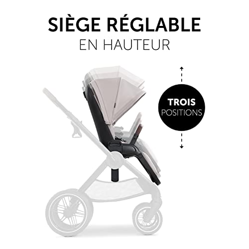 hauck Walk N Care, Silla de Paseo Premium, Ruedas de goma, Carrito Bebe Ligero, Asiento Ajustable en Altura y Asa Telescópica, Reversible, Capota XXL protección UV 50 , Plegable, Beige : Amazon.es: Bebé