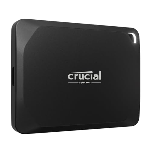 Crucial X10 Pro SSD 4TB Portátil, Lectura de hasta 2100 MB/s y Escritura de 2000 MB/s, PC y Mac, Resistente al Agua y al Polvo (IP55), Disco Duro Sólido Externo SSD, USB C 3.2   CT4000X10PROSSD902 :  Informática