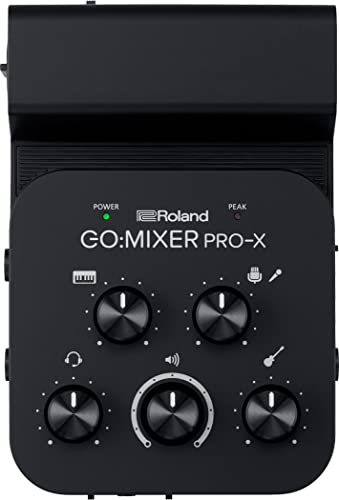 Mezclador de audio para smartphones Roland GO:MIXER PRO X | Conecta y mezcla hasta 7 fuentes de audio | Añade audio con calidad de estudio a tu contenido y transmisiones en redes sociales :  Instrumentos musicales