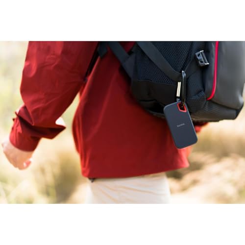 SanDisk 2TB Extreme SSD portátil, USB C USB 3.2 Gen 2, Memoria de estado sólido NVMe externa, hasta 1050 MB/s, Clasificación IP65 de resistencia al agua y al polvo :  Informática