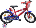 Kubbinga Biciletta per Bambini Da Pollici Bicicleta Infantil de 4 a 6 años de 16 Pulgadas de Spiderman con estabilizadores Laterales, Adultos Unisex, Rojo y Azul :  Deportes y aire libre