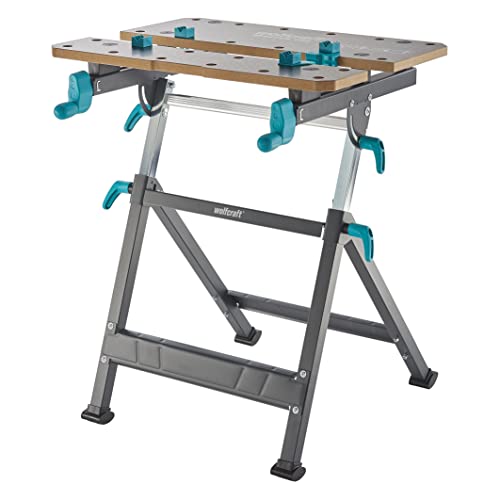 wolfcraft Mesa de Trabajo y sujeción Master 650 Ergo I 6870000 I La Mesa de Trabajo y sujeción con Altura Regulable : Amazon.es: Bricolaje y herramientas